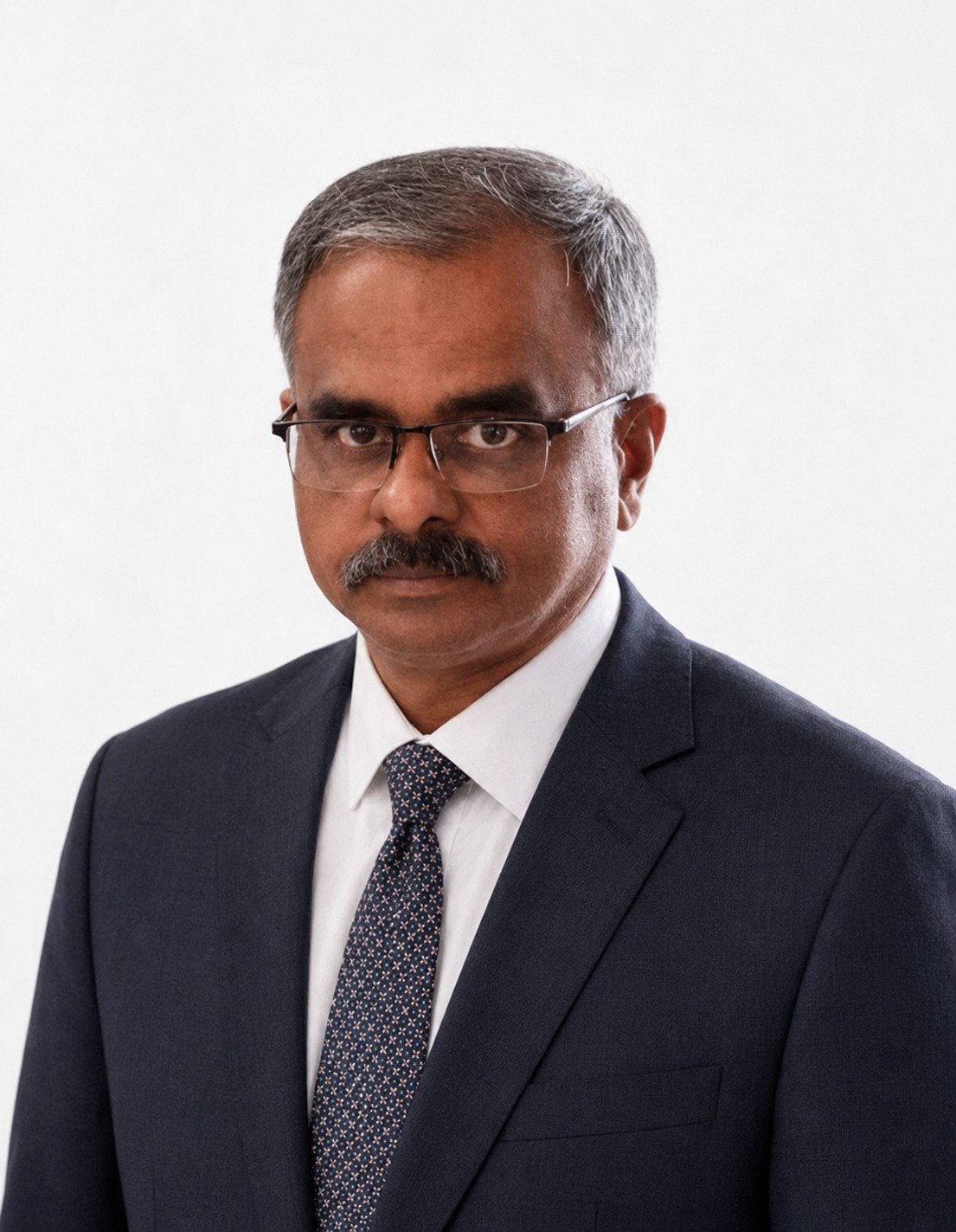 Portrait of Mr. R. Selvaraj Kumar M.Sc., B.Ed., MBA., MCA, Principal